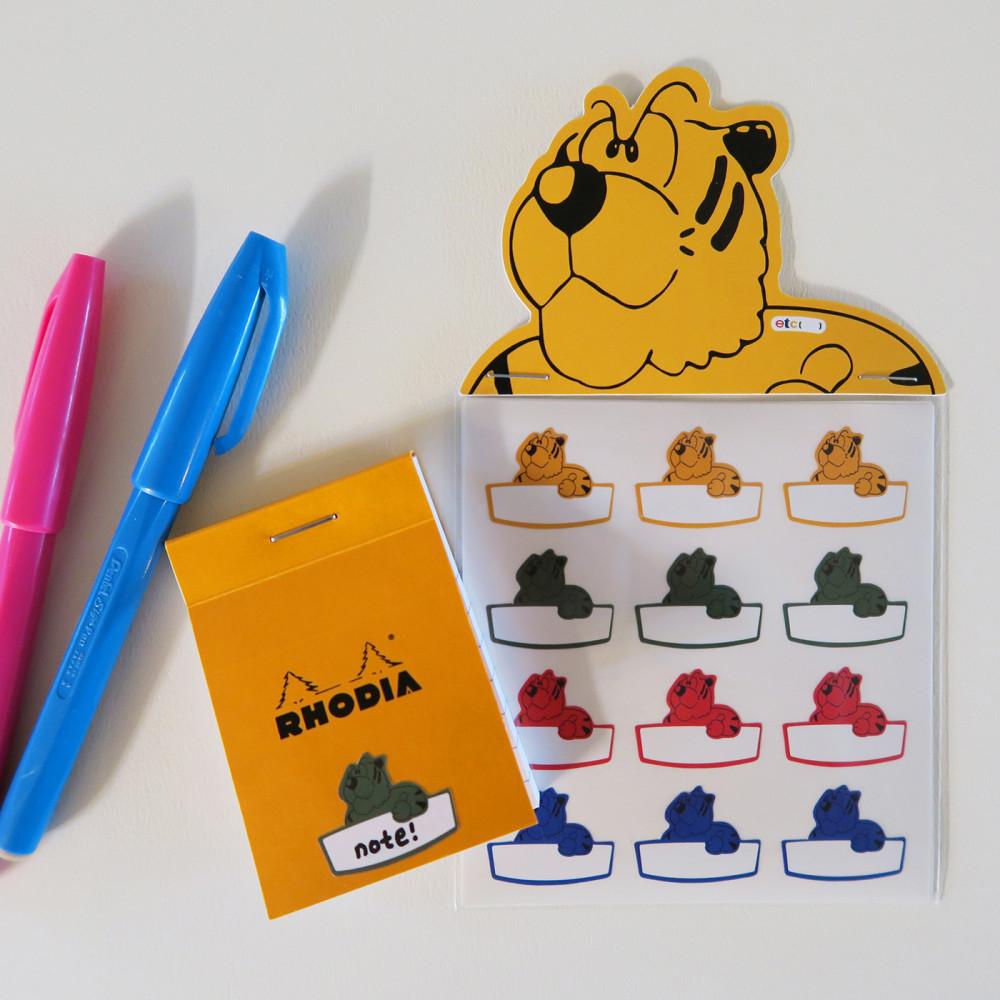 [이티씨블랭크]마스코트 미니 라벨 스티커