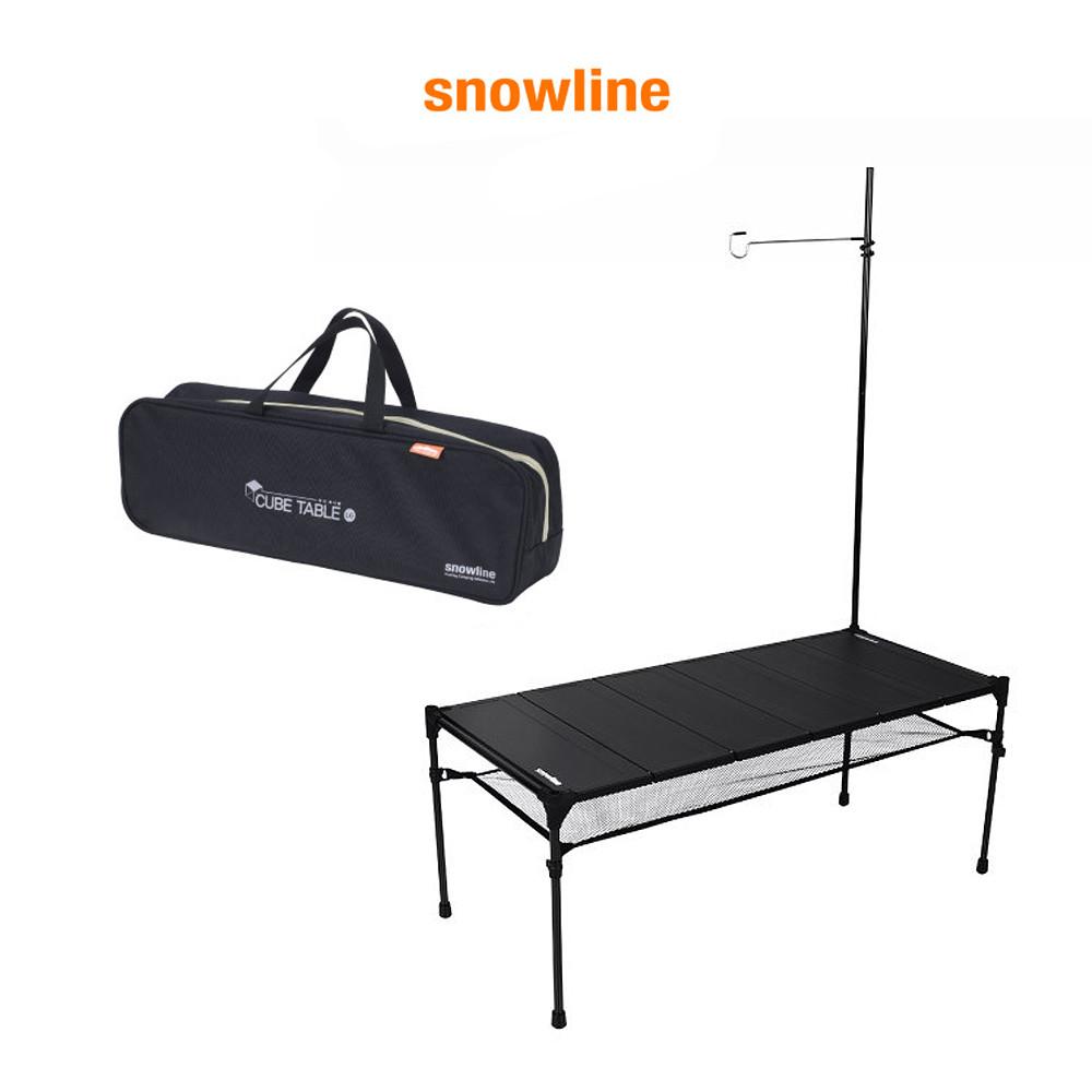 [당일발송] 스노우라인 큐브테이블 L6 블랙 / 캠핑 피크닉 경량 IGT 테이블