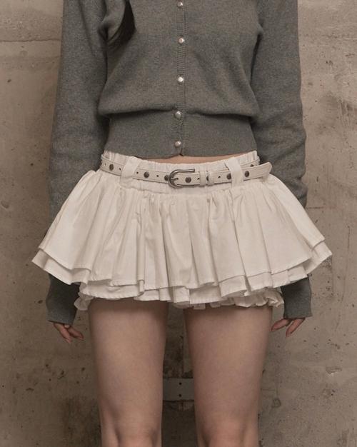 Cancan Skirt Pants (ivory)