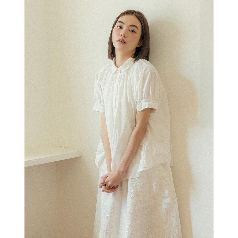 Smock Airy Blouse - White