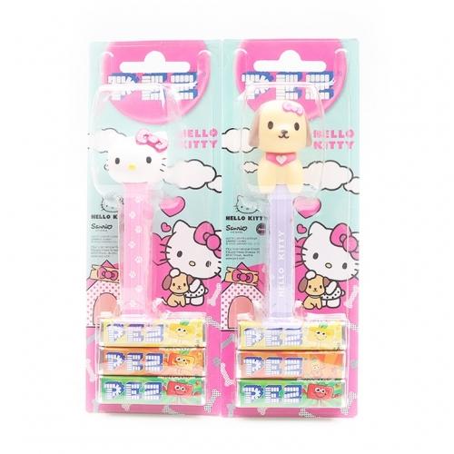 페즈 헬로키티 강아지 친구 25.5g(랜덤발송) - 디스펜서충전 PEZ 피큐어캔디