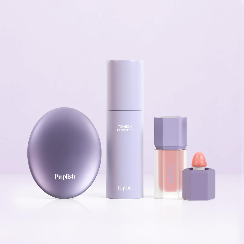 [👝파우치 증정] 톤광 트리오 세트(톤온부스터 + 쿠션 + 립앤치크)
