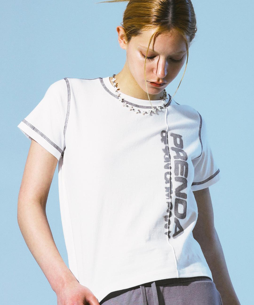 SMUDGED LOGO TEE WHITE