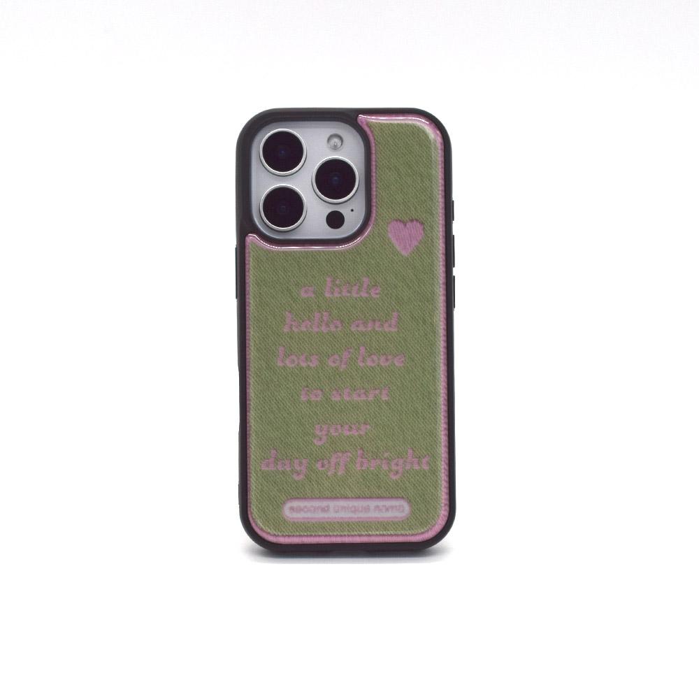 SUN CASE GRAPHIC WORD OLIVE (EPOXY&GLOSSY)