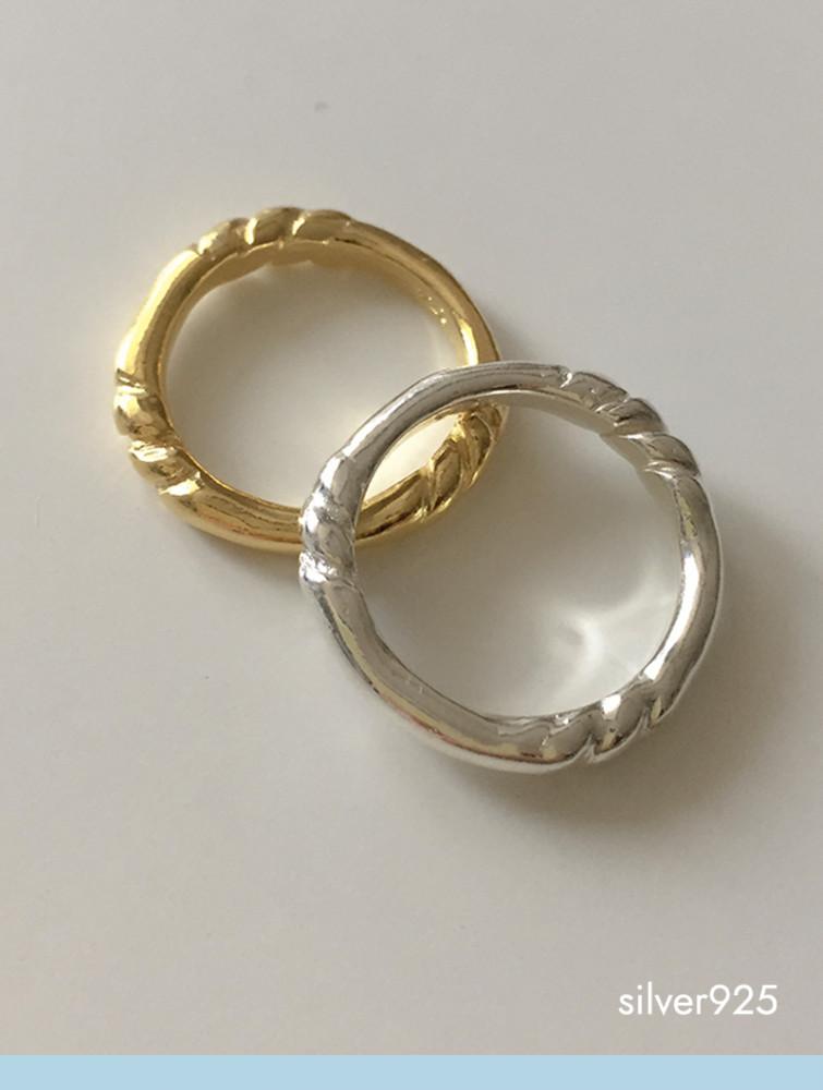 (모앳/반지) detail ring (silver925) 실버 트위스트 볼드 링 은 반지
