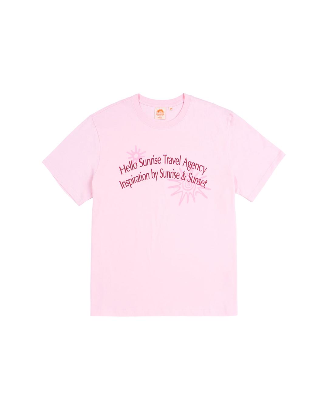 HS Travel Agency Arch Logo Tee_Light Pink