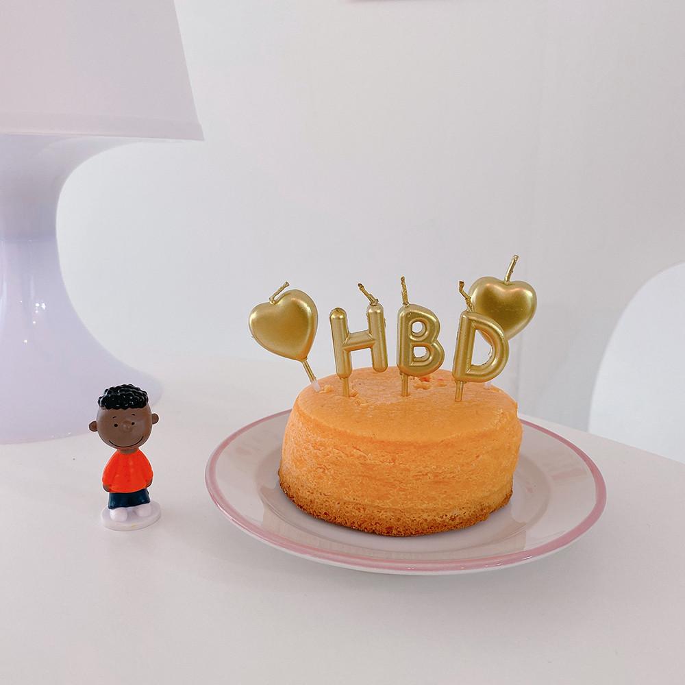 HBD생일초 골드 케이크초