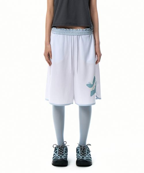 OJOS x NOITOW SHU Mesh Boxer Shorts / White