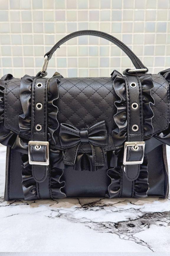 【Princess Melody】りぼん×フリルショルダーバッグ - ブラック size-F-Ma*rs WebStore by LiLimPark