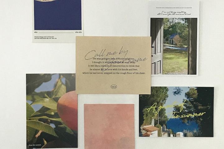 call me by your name 콜미바이유어네임 향기 엽서세트 6종