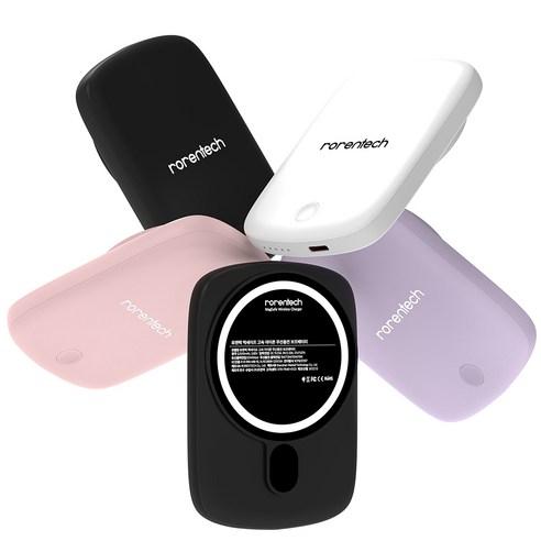 로랜텍 파스텔 아이폰 맥세이프 갤럭시 고속 무선충전 보조배터리 QC3.0 5000mAh - 휴대폰/액세서리 | 쿠팡