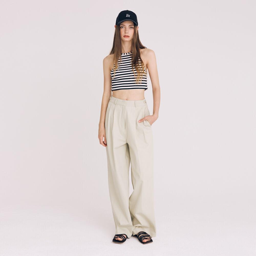 TWOTUCK COTTON WIDE PANTS(MELON)