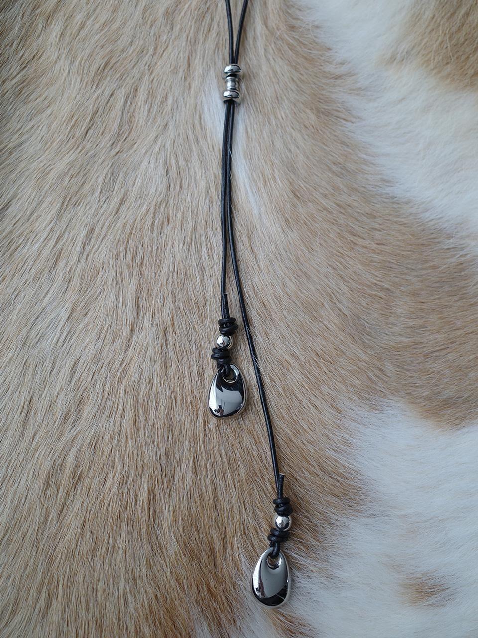 [dazzlingclub] Metalic Rain Necklace