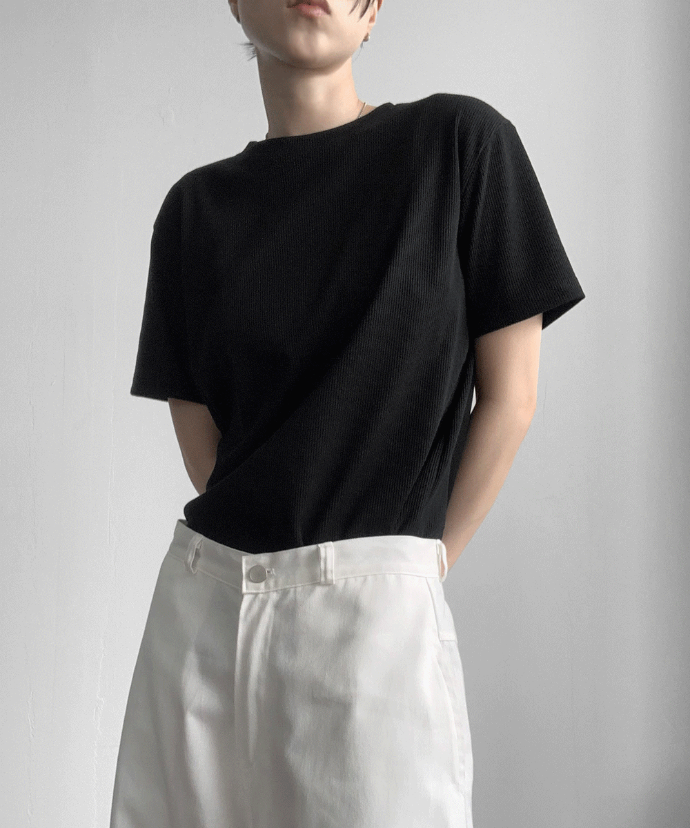 [UNISEX] 리타 골지 반팔티 (3 Color/ M, L)
