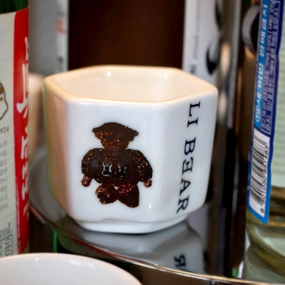 LI BEAR . paradise _ reverse shot glass