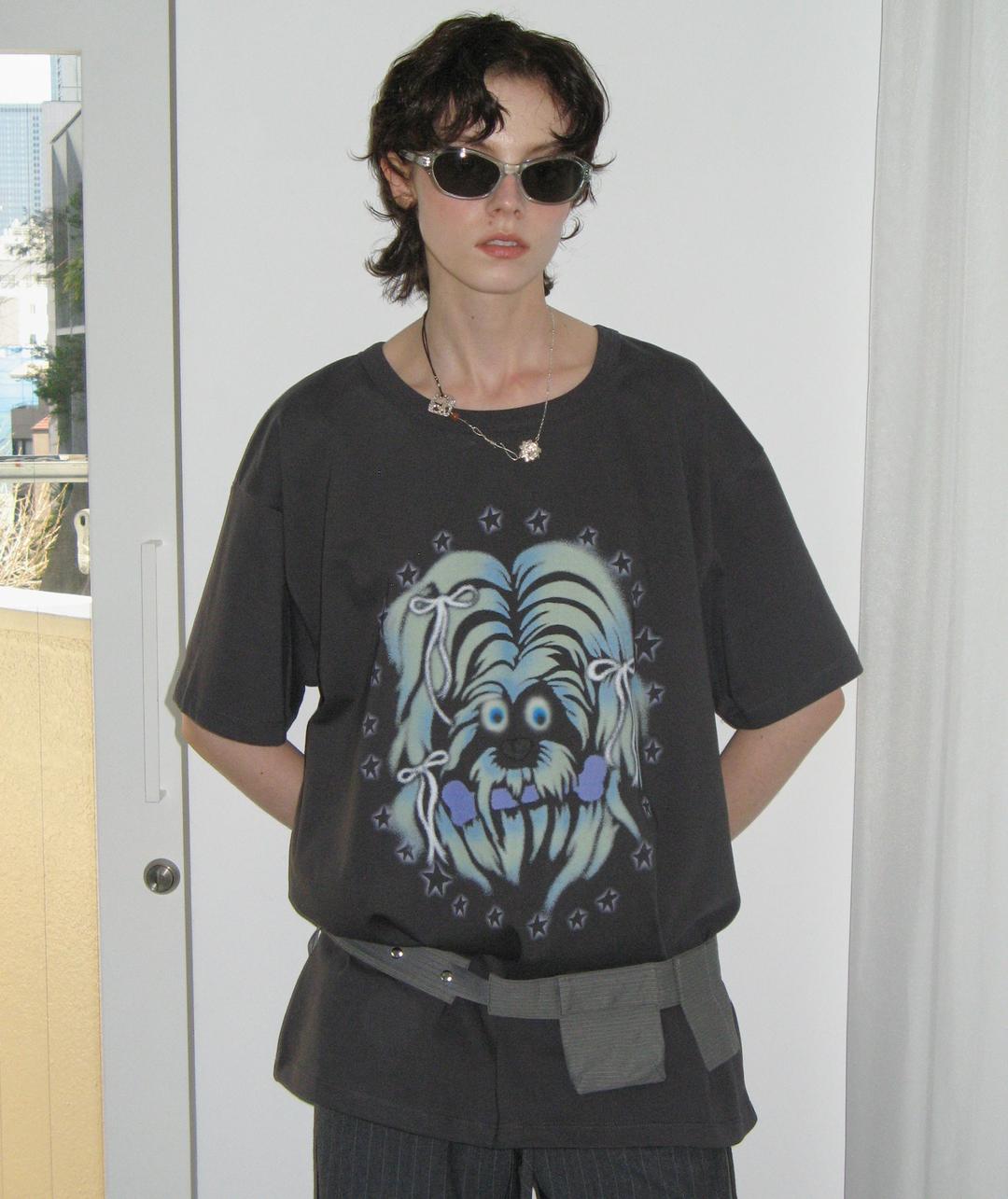 Furry Puppy T-Shirt [Charcoal]