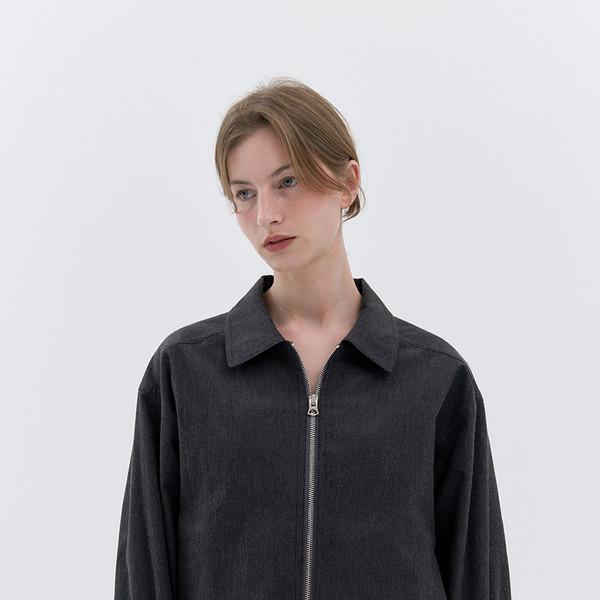 Clover Stripe Blouson Jacket (Charcoal)