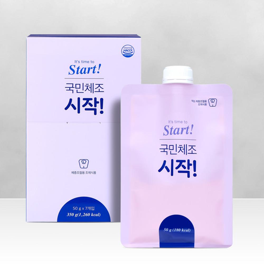 고소한 곡물맛 체중조절용 조제식품 국민체조 시작! / 1박스(7포)