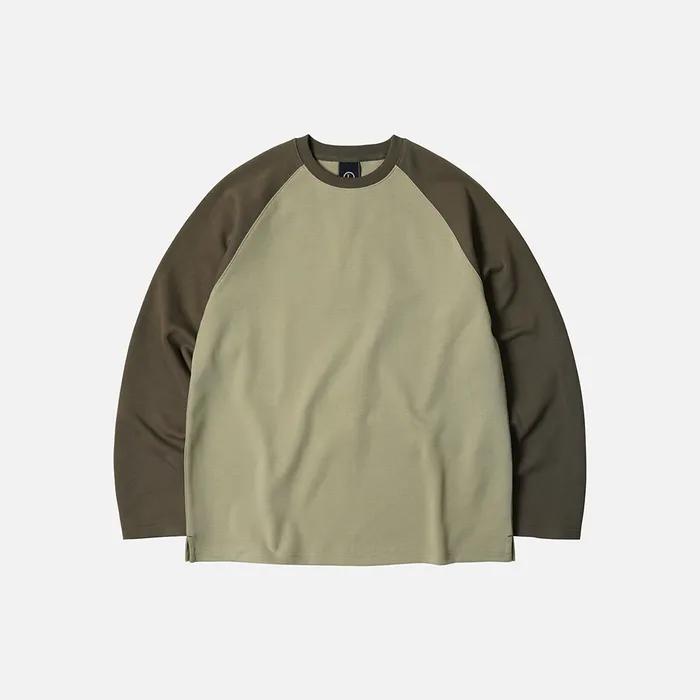 Raglan long sleeve tee 002 _ olive