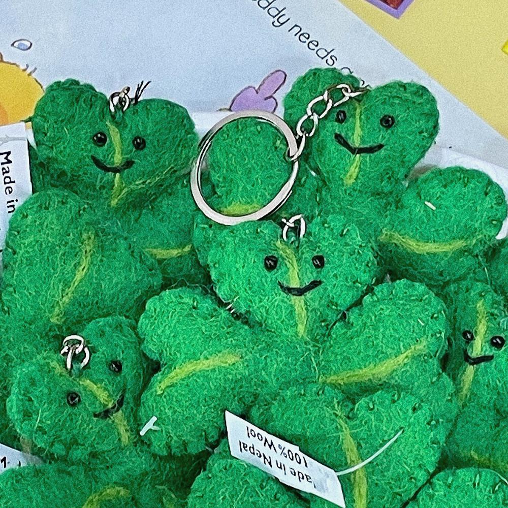 [수집수집] 네잎클로버 양모 키링