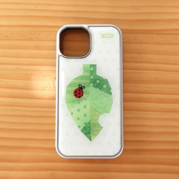Leaf & Ladybug case (Silver bumper)
