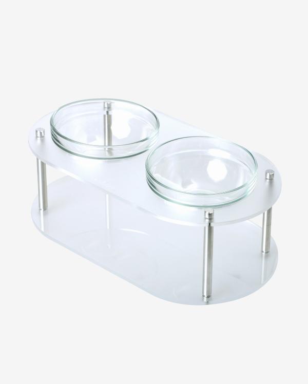 메오하우스 오브제 라쎄 트레이 2구 l 화이트에디션