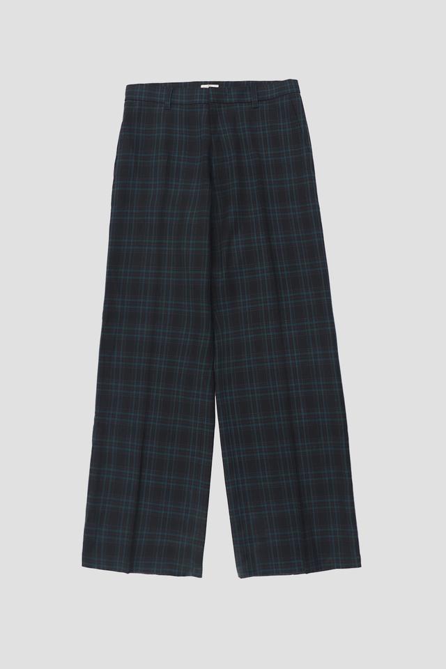 Gallery Check Pants - Black