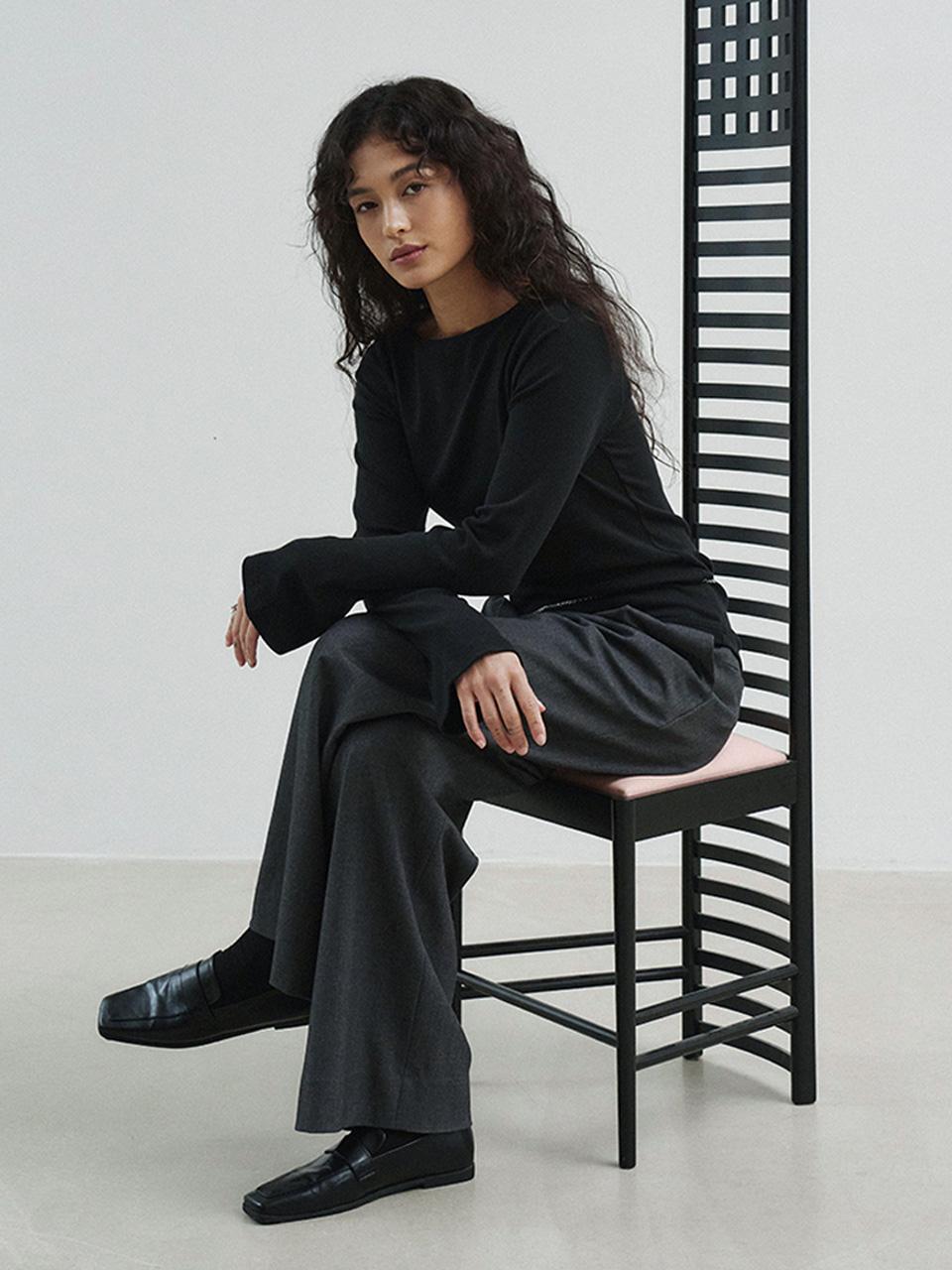 Valles Long sleeved T-shirt black