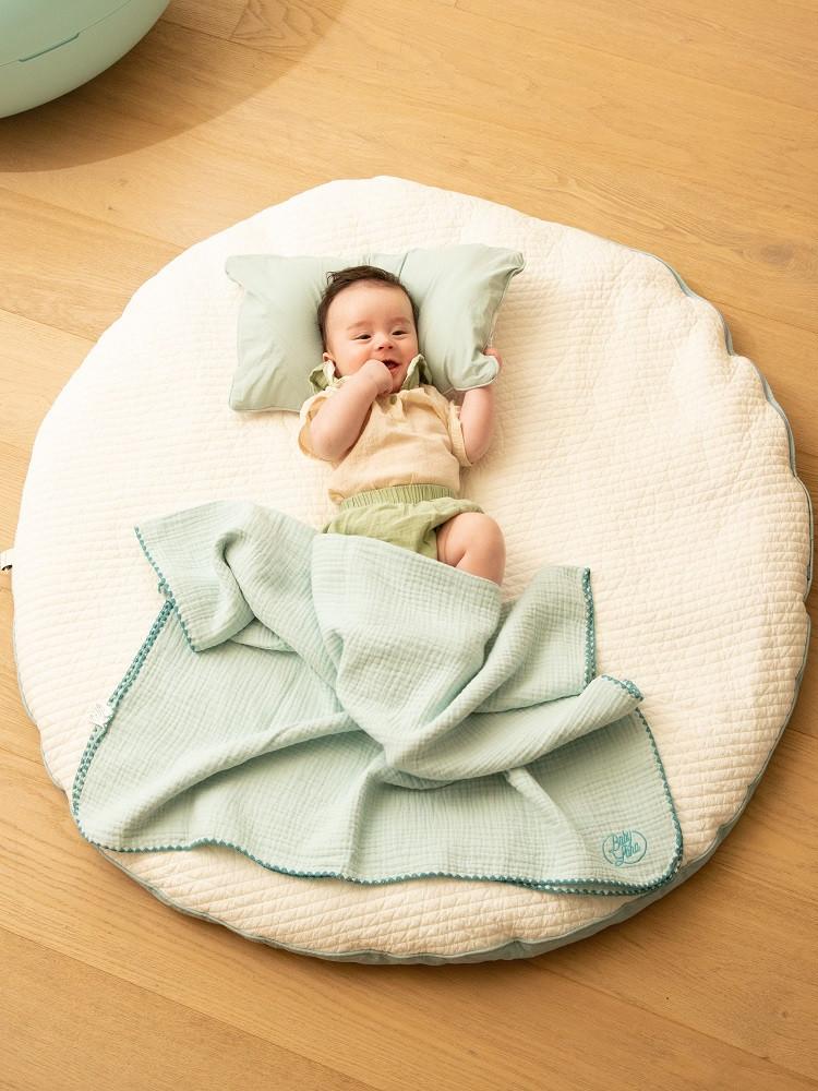 목화솜 거실패드(BABYLOHA 코튼패드) 원형패드 놀이패드 베이비로하 고밀도 80수면