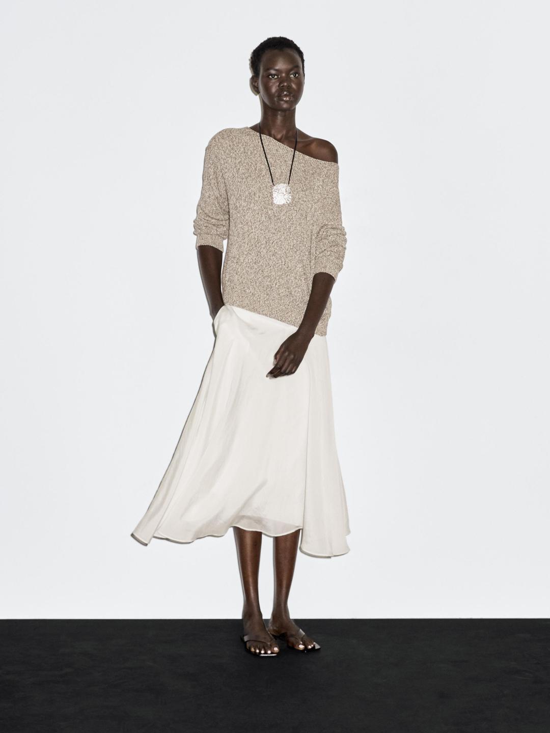 물랑 보트넥 니트 스웨터