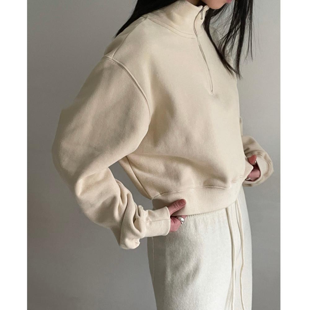 속기모 반집업  숏 맨투맨 (4color)