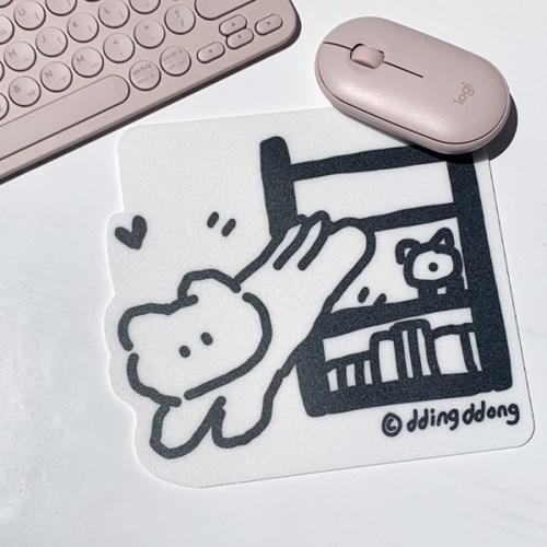 띵똥 소심한고양이폴짝 마우스패드