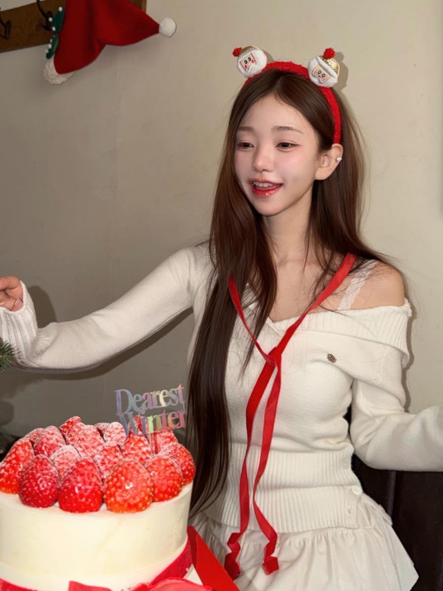 세일러카라 후드 니트