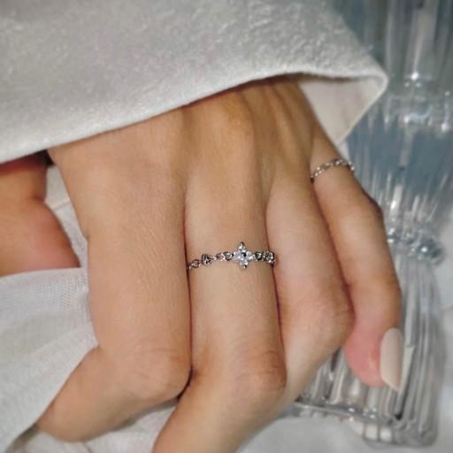 인기반지🚨초미니클로버 체인반지 써지컬