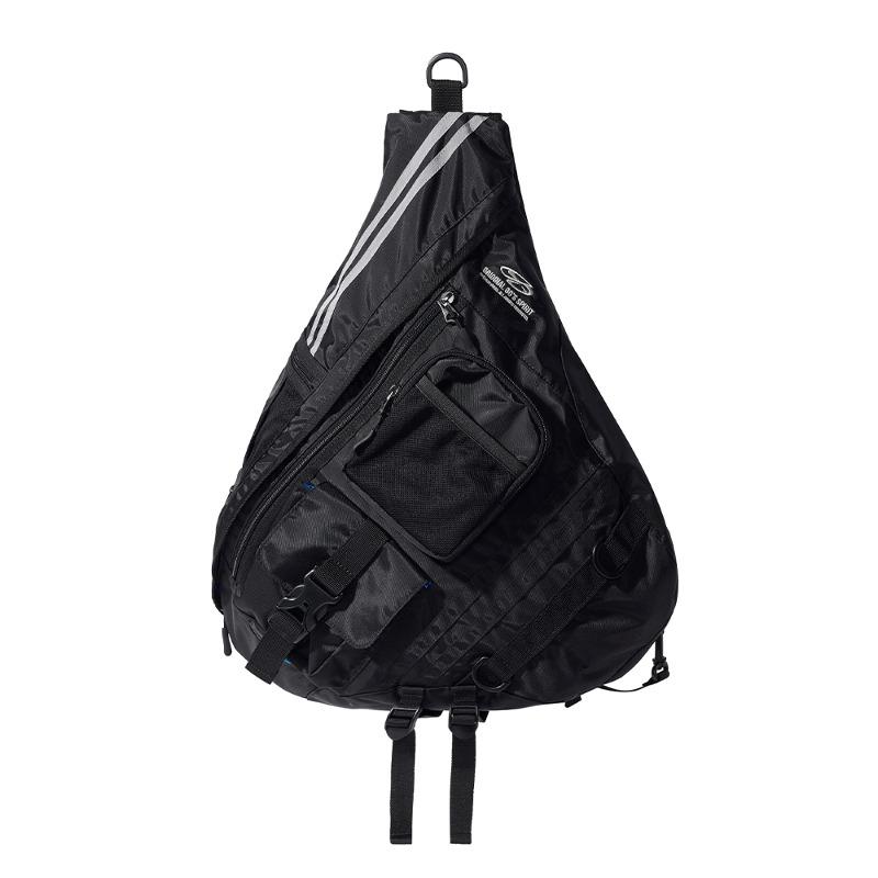 유틸리티 멀티포켓 트랙 슬링백_블랙