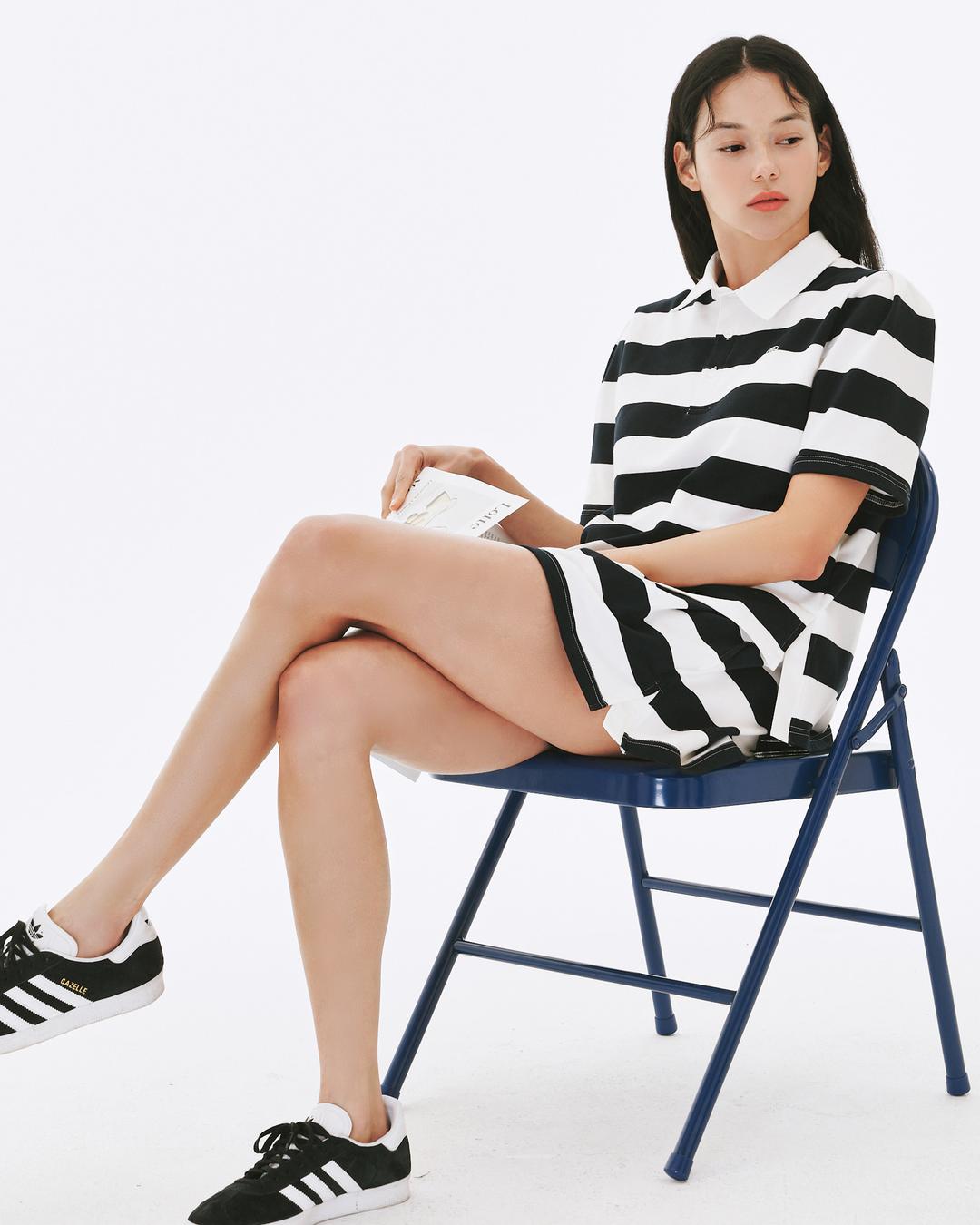 [SET] 숨트 해피 퍼프 카라티셔츠 큐롯팬츠 세트