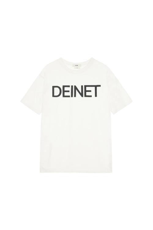 DEINET BIG LOGO T-SHIRTS IN WHITE