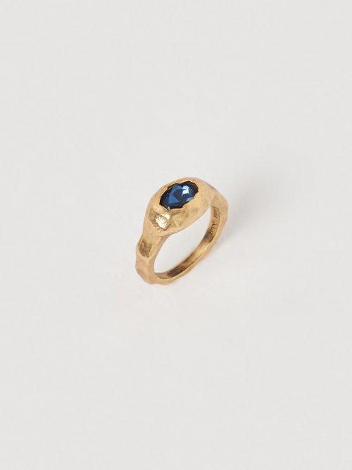 ANTIQUE CRYSTAL RING IN GOLD