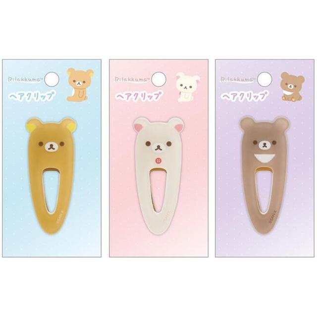 리락쿠마 헤어클립(머리핀/헤어핀)