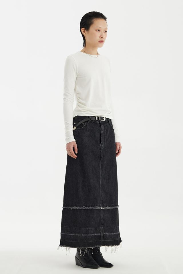 Shirring L/S T-Shirt