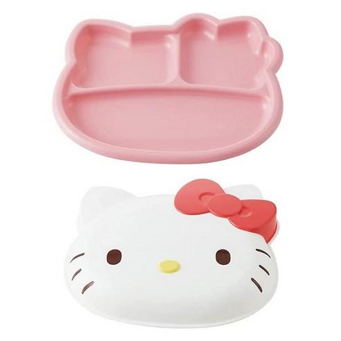 스케이터 LUPD2 캐릭터 페이스 런치 트레이, 헬로키티, 25 x 21.5 ..., 1개