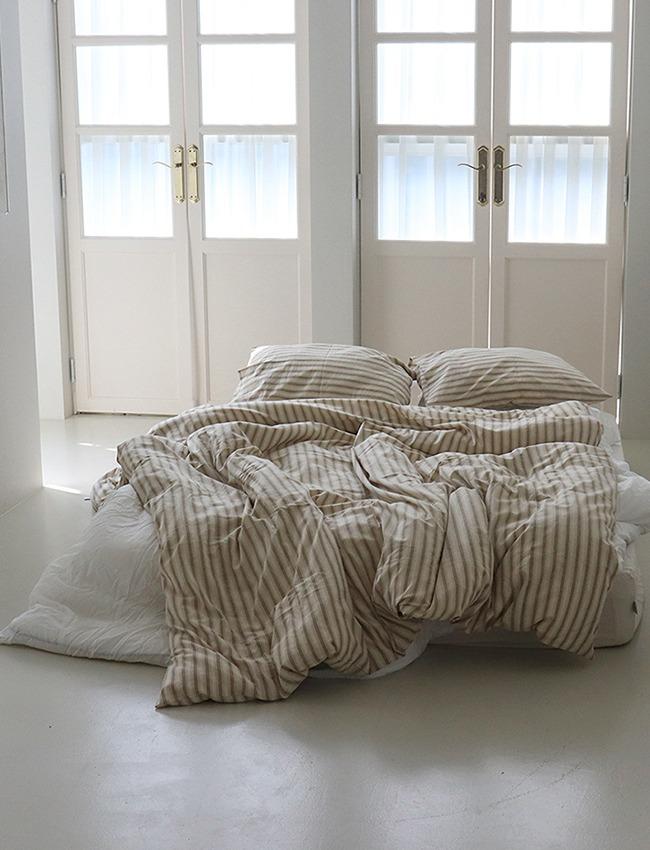 블렌드 스트라이프 이불커버세트