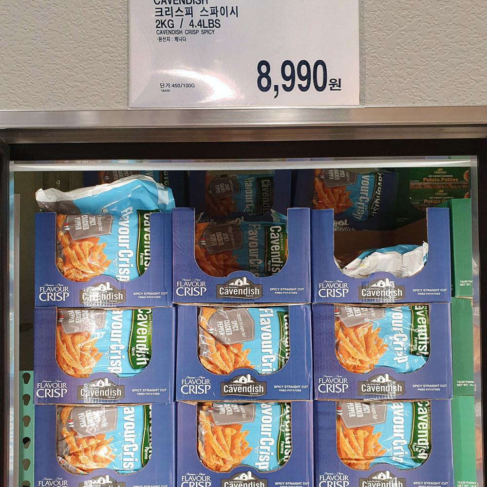 캐빈디쉬 크리스피 스파이시  2KG 코스트코 감자튀김