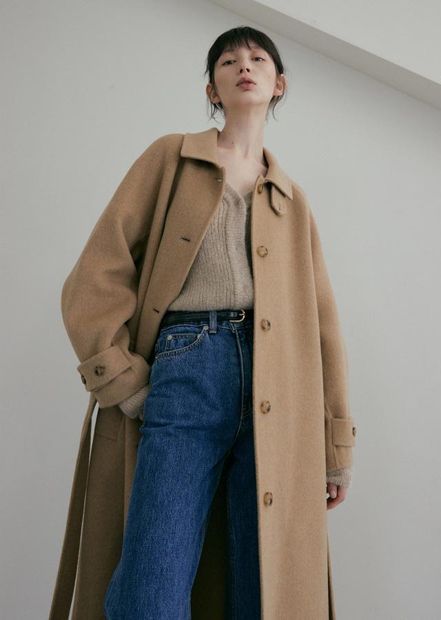 handmade wool trench CT-camel