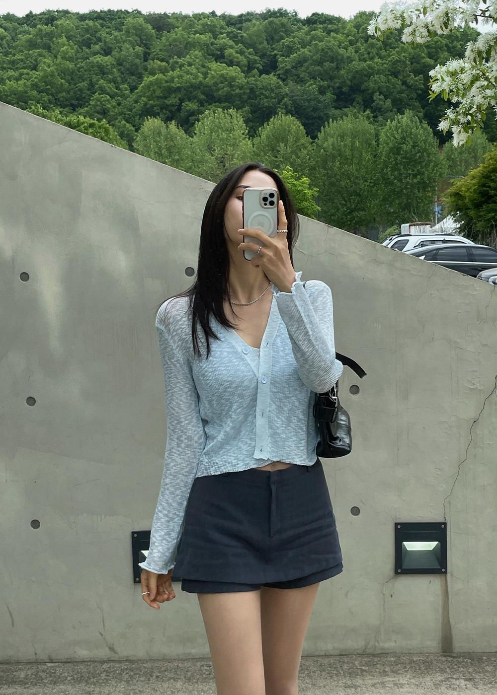 터스 쿨링 가디건 세트 (4color) 0649