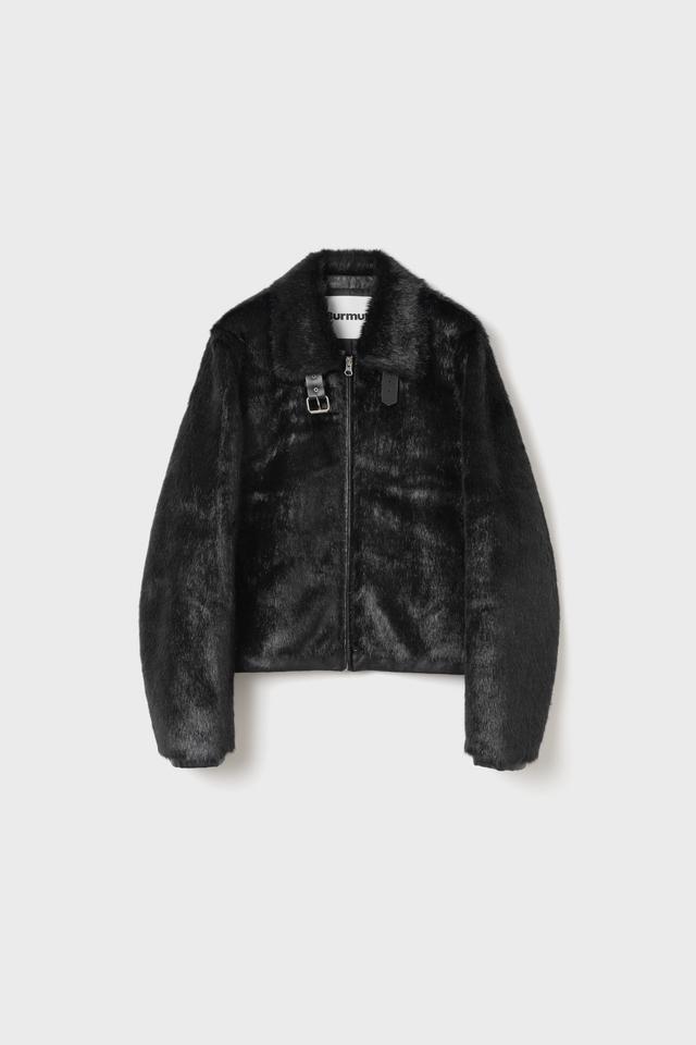 FAUX FUR JACKET (BLACK)