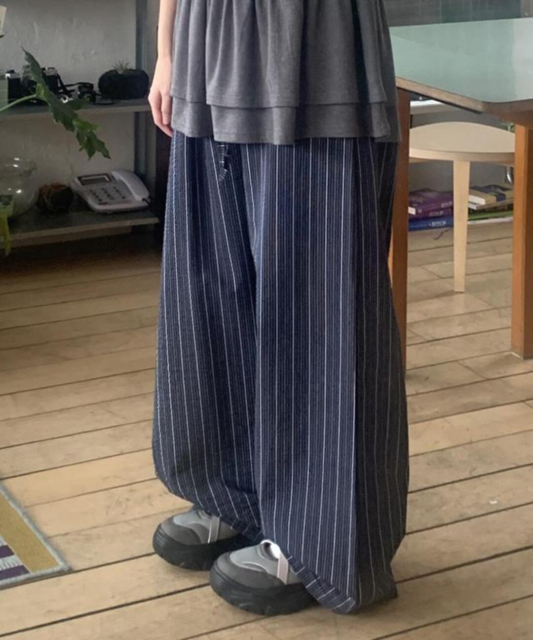 러브앤드팝 (여름)[UNISEX]아란 스트라이프 팬츠