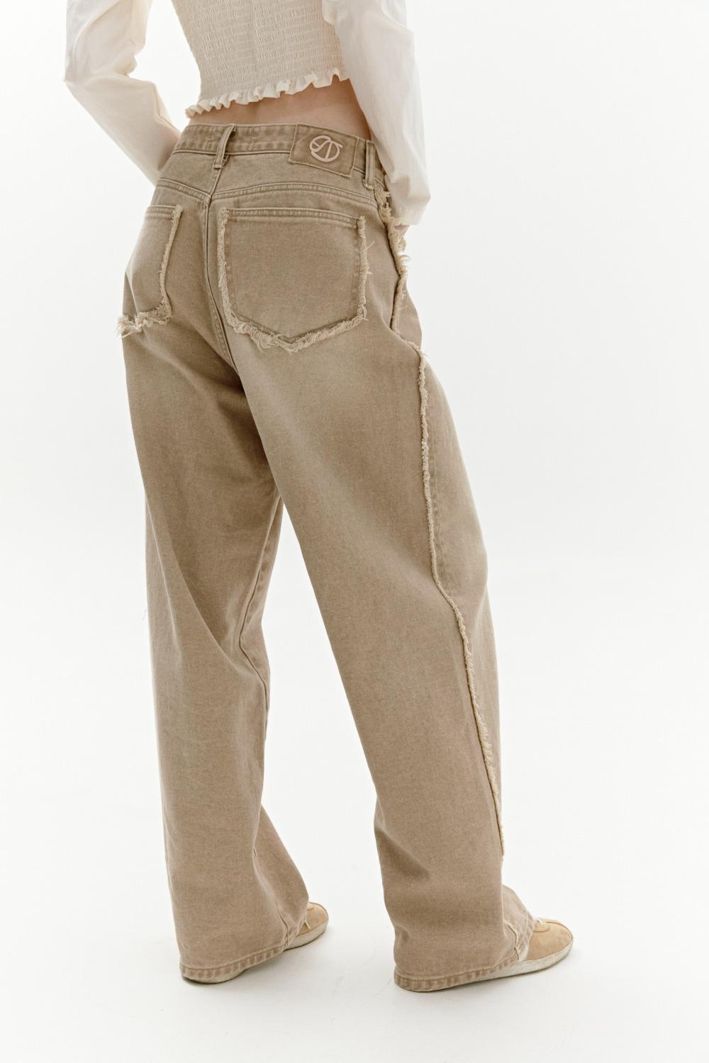 DAMAGE WASHING DENIM PANTS [BEIGE] 9/14일 예약발송