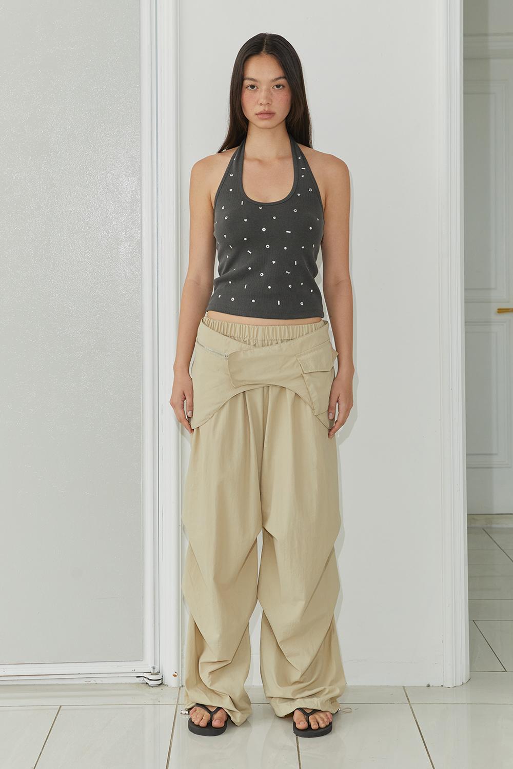 BELT LAYER PANTS / BEIGE (7.8 순차 출고)