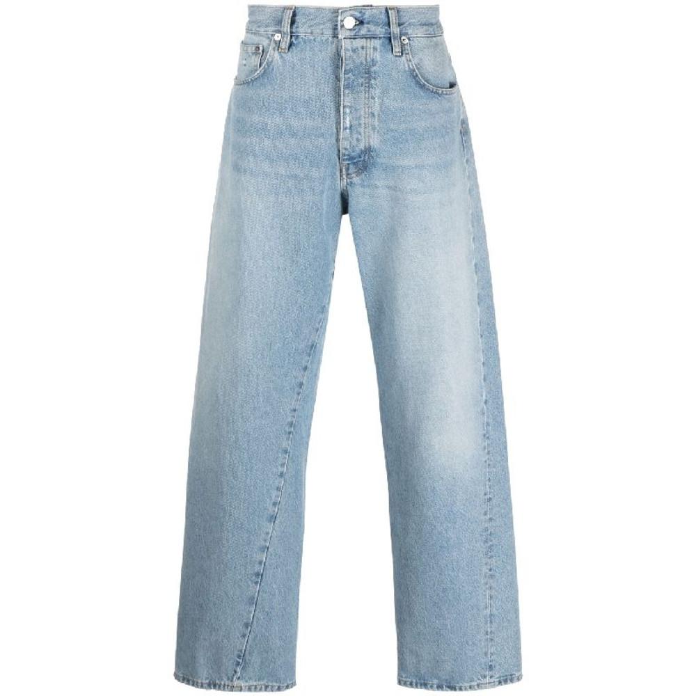 선플라워 트위스트 코튼 블랜드 데님 팬츠 5077WIDETWIST 704